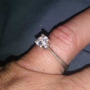 Fabulous Faux antique diamond engagement ring